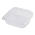 World Centric PLA Hinged Clamshells, 46 oz, 8.3 x 8.6 x 3.1, Clear, Plastic, 300PK KL-CS-8N